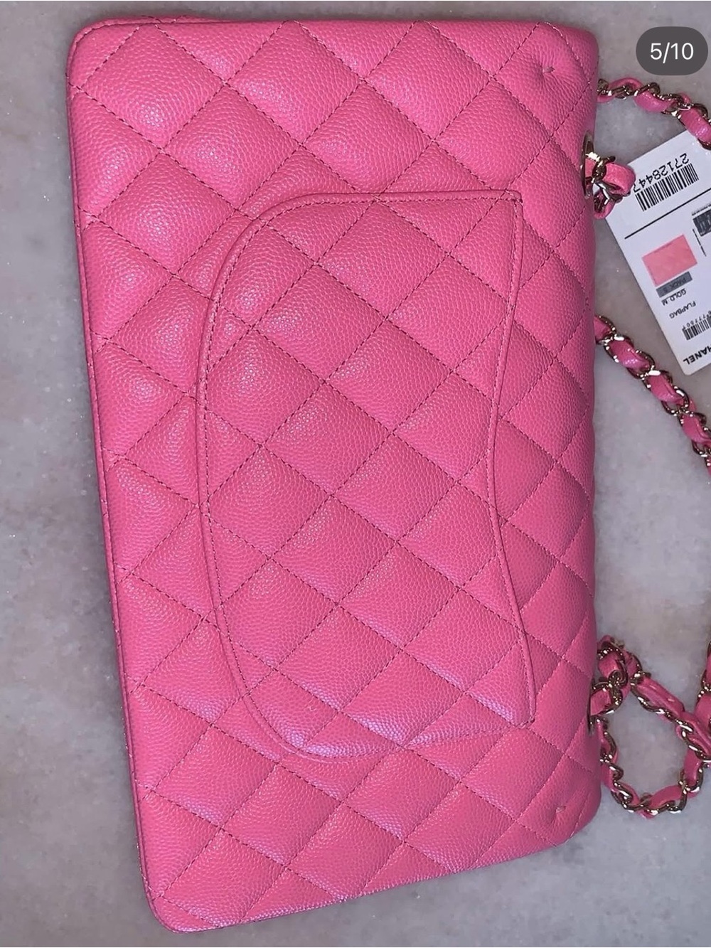 CHANEL Bubble gum 19C Chain Crossbody Bag - Picture 3 of 8